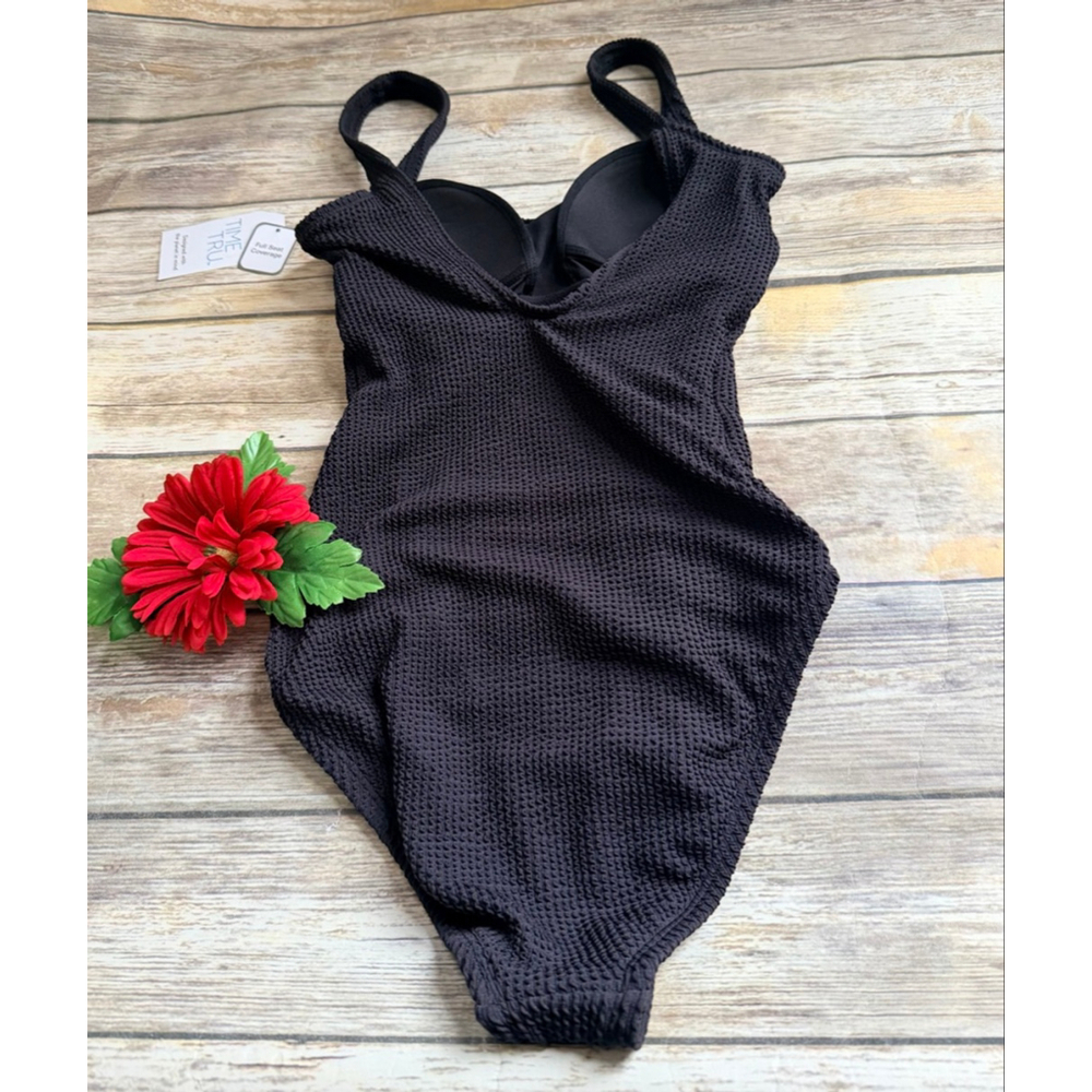 NWT BLACK 1 PIECE SWIMSUIT - Picture 5 of 11